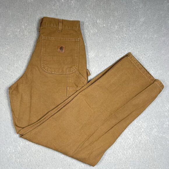 Carhartt Other - CARHARTT B11 BRN Canvas Carpenter Pants Men’s 30x32 Brown Workwear